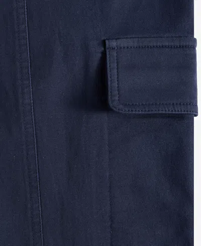 On 34th Women's Tapered Ankle-length Cargo Pants, Created For Macy's In Intrepid Blue