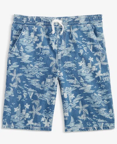 Macy's Epic Threads Little & Big Boys Pull-on Printed Cotton Shorts, Exclusively At  In Shore Wash