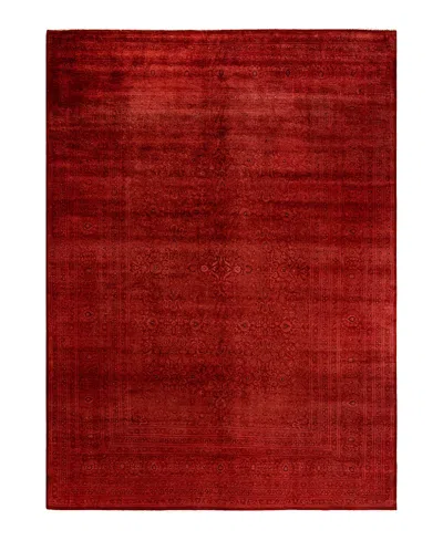 Bloomingdale's Fine Vibrance M1367 Area Rug, 9'1 X 12'8 In Red