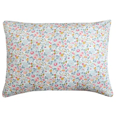Coco & Wolf Liberty Fabric Betsy Grey Print Pillowcase, Standard In Betsy Grey