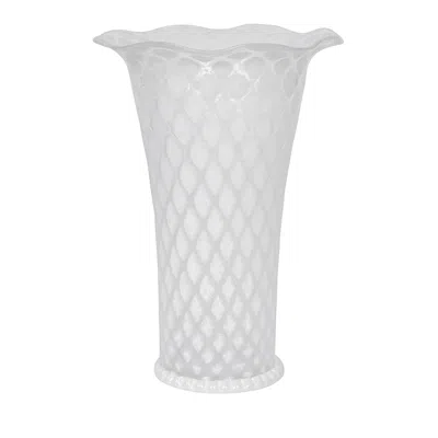 Juliska Trellis 9 Flared Vase In White