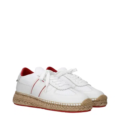 Christian Louboutin Louboutin Sneakers Provencal Man Fabric White