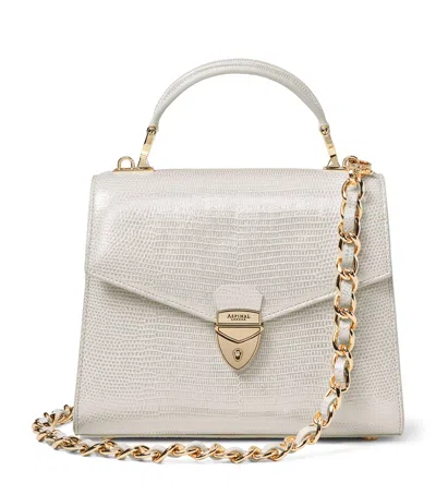 Aspinal Of London Womens  Mayfair Midi 2 Leather Top-handle Bag In White