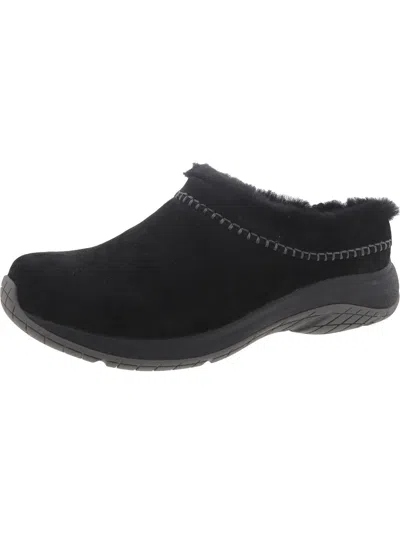 Merrell Encore Ice 5 Water Resistant Genuine Shearling Slip-on Shoe In Black