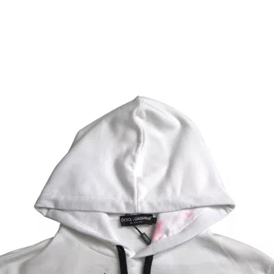 Pre-owned Dolce & Gabbana White Sacred Heart Hooded Sweatshirt Women's Sweater ()