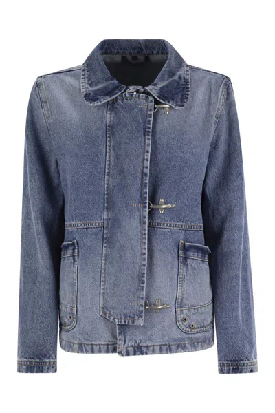 Fay 3 Ganci Jackets Light Blue In Blue