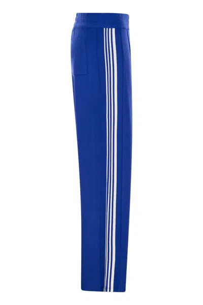 Autry Knitted Viscose Joggers In Bluette