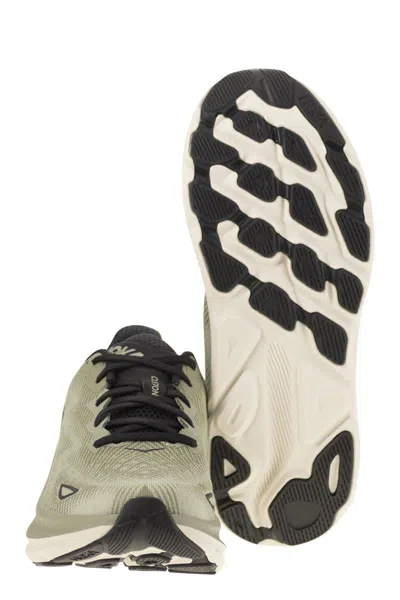 Hoka One One Clifton 9 - Breathable Sports Shoe In Green