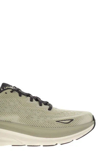 Hoka One One Clifton 9 - Breathable Sports Shoe In Green