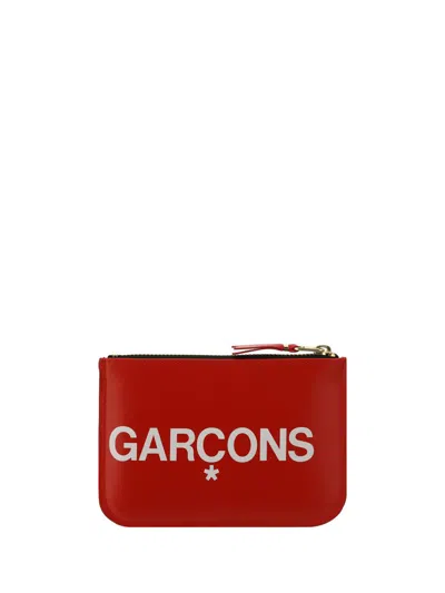 Comme Des Garçons Classic Leather Bifold Wallet With Card Slots In Red