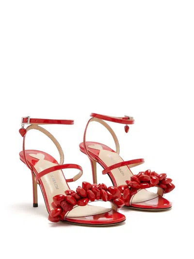 Mach&mach Mach & Mach Sandals In Red
