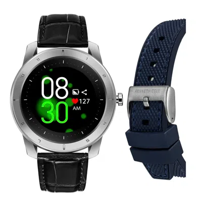 Kenneth Kole Blue Silicone Men's Watch In Blue