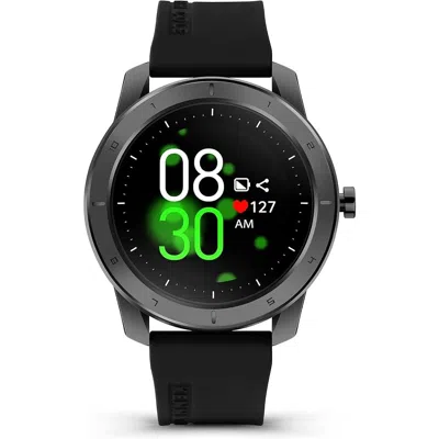 Kenneth Kole Black Silicone Men's Watch In Black