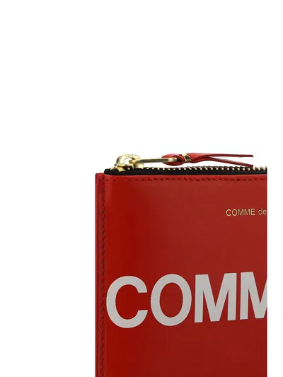 Comme Des Garçons Classic Leather Bifold Wallet With Card Slots In Red
