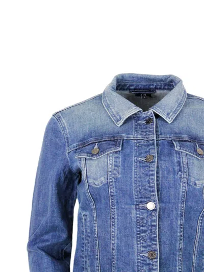 Armani Exchange Jackets In Navy