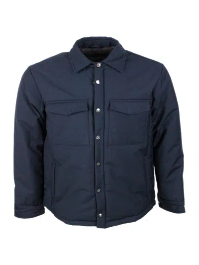 Onthebund Jacket In Dark Blu