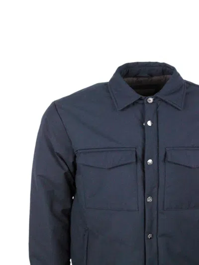 Onthebund Jacket In Dark Blu