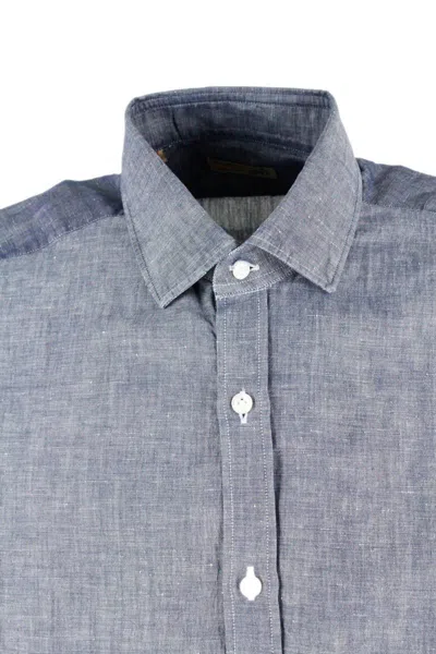 Barba Napoli Barba Shirts In Navy
