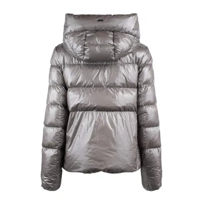 Herno Laminar Down Jacket In Glazed Ripstop 2l Clothing In Gray