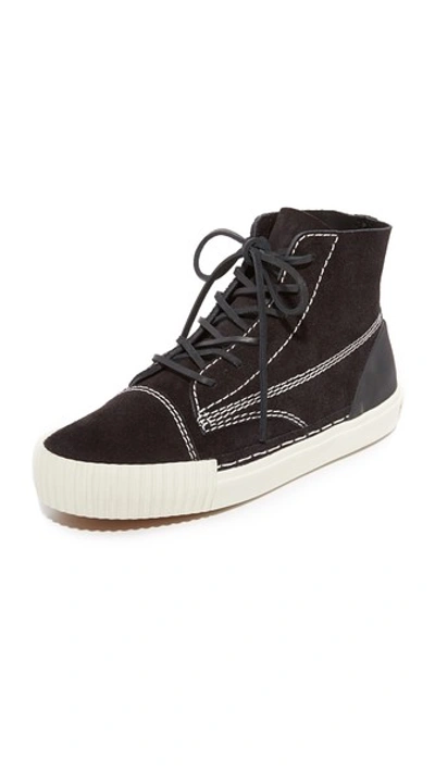 Alexander Wang 'perry' Suede High Top Sneaker (women) In Black