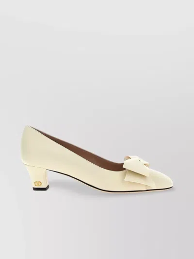 Valentino Garavani Bowow Pumps In Yellow