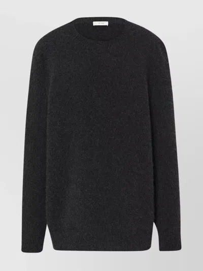 The Row Cashmere And Silk Jumper With Ribbed Cuffs And Hem