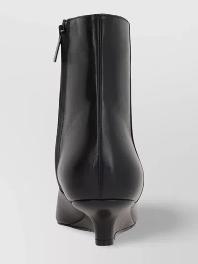 Totême Toteme Woman Ankle Boots Black Size 8 Leather