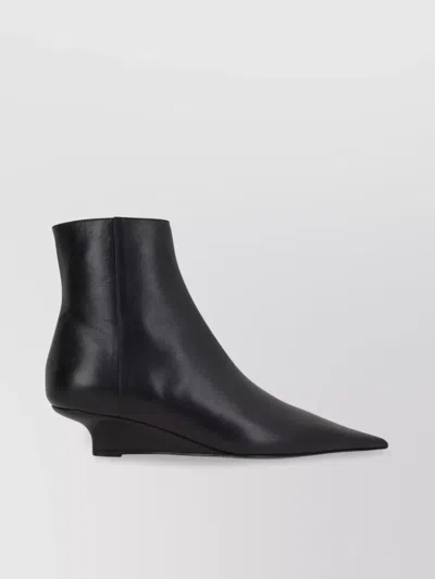 Totême Toteme Woman Ankle Boots Black Size 8 Leather