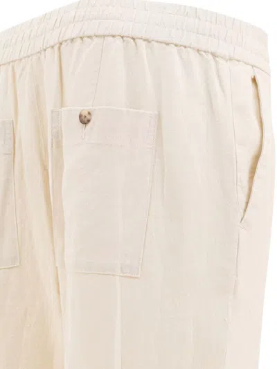 Vince Tailored Trousers With Back Pockets And Button Detail