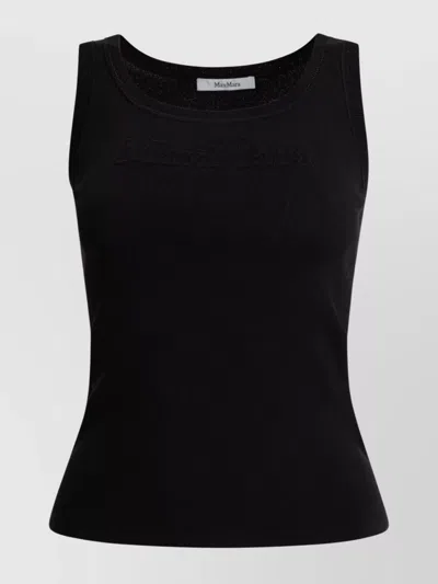 Max Mara Fitted Sleeveless Top With Ribbed Texture