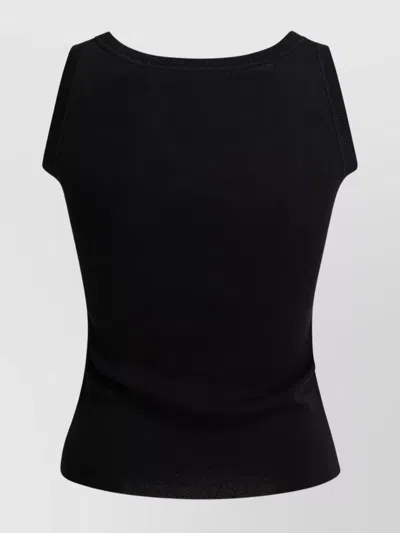 Max Mara Fitted Sleeveless Top With Ribbed Texture
