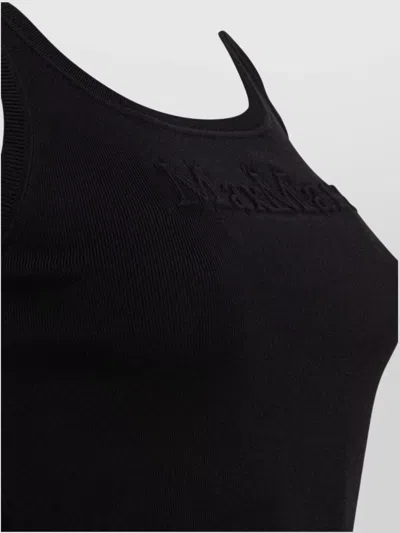 Max Mara Fitted Sleeveless Top With Ribbed Texture