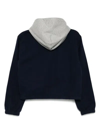 Chocoolate Layered Hooded Jacket In 蓝色