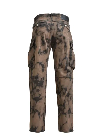 Breath Abstract-print Trousers In 褐色