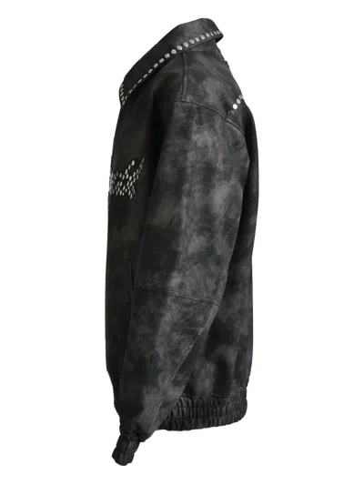 Breath Stud-embellished Jacket In 黑色