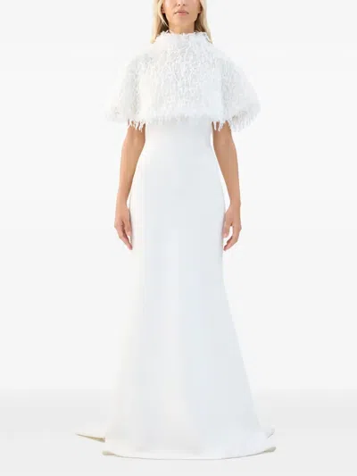 Unreal Fur Faux-fur Cape In 白色