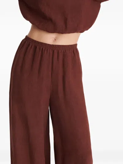 Eres Select Wide-leg Trousers In 褐色
