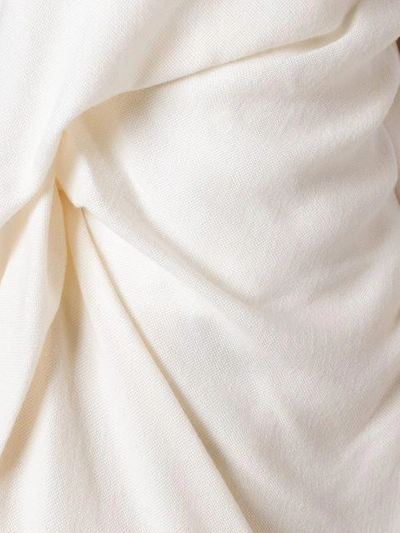 Rick Owens Strapless Draped Top In Neutrals