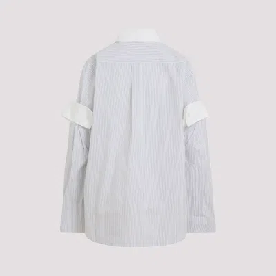 Acne Studios Button-up Layered Shirt In White