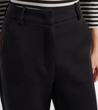 S Max Mara Weite Hose Grana Aus Einem Baumwollgemisch In Schwarz