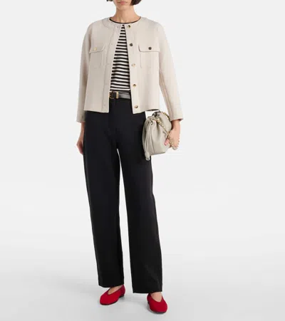 S Max Mara Weite Hose Grana Aus Einem Baumwollgemisch In Schwarz