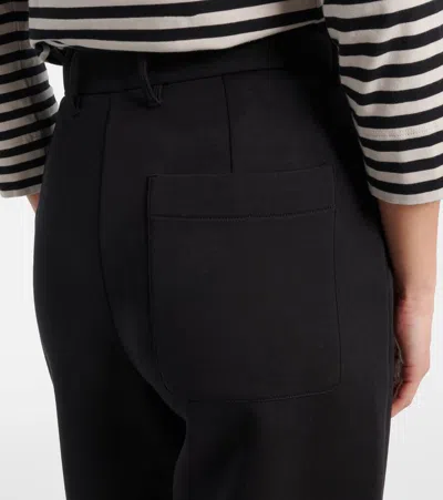 S Max Mara Weite Hose Grana Aus Einem Baumwollgemisch In Schwarz