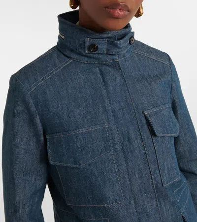 Loro Piana Long-sleeved Jacket In Blue