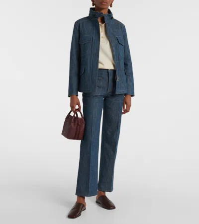 Loro Piana Long-sleeved Jacket In Blue