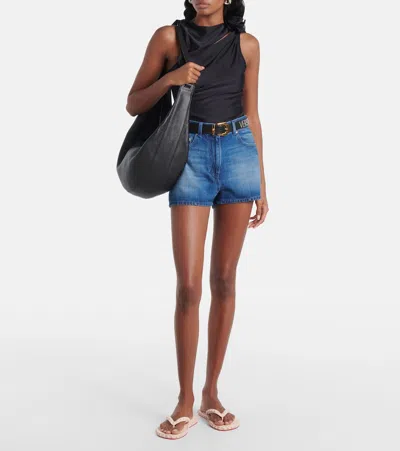 Christian Louboutin Super Loubi Flip-flops Milk Coloured Women In Black