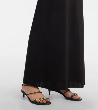 Khaite Ruslan Maxi Dress In Black