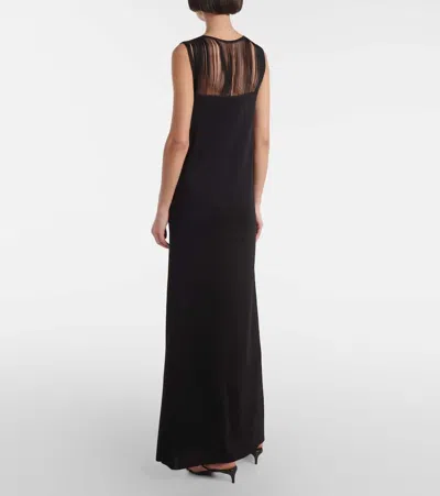 Khaite Ruslan Maxi Dress In Black