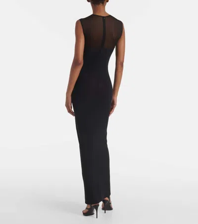 Alaïa Alaia Women Knit Molded Midi Dress In Black
