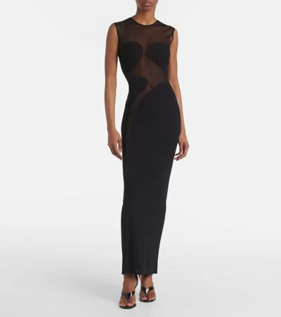 Alaïa Alaia Women Knit Molded Midi Dress In Black