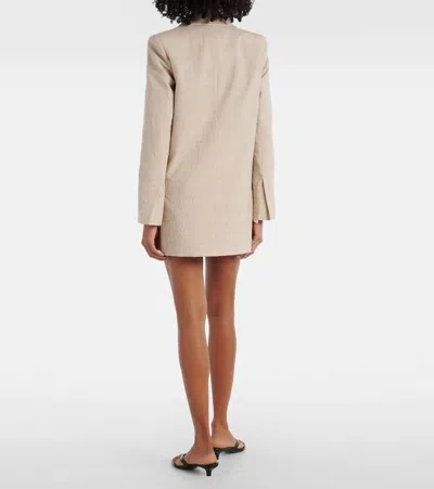 Max Mara Beige Virgin Wool Blazer In Beige